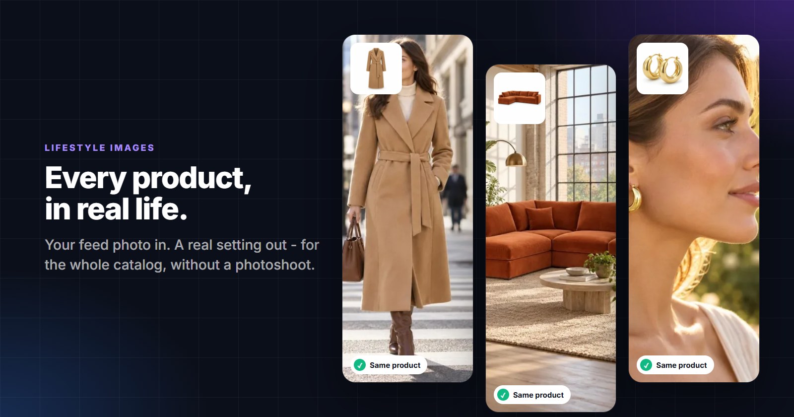 Lifestyle product images for the whole catalog - without a photoshoot