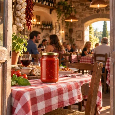 Jar of tomato pasta sauce - Trattoria - the whole room