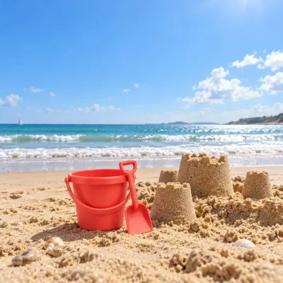 Bucket and spade set - Beach day - far away