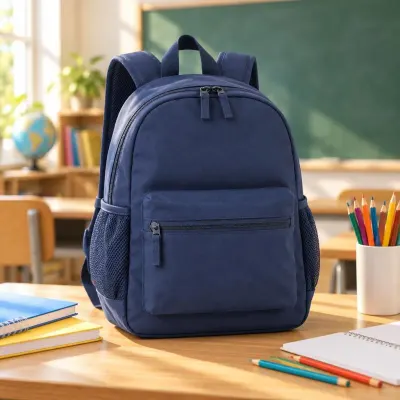 Navy kids backpack - Back to school - classroom