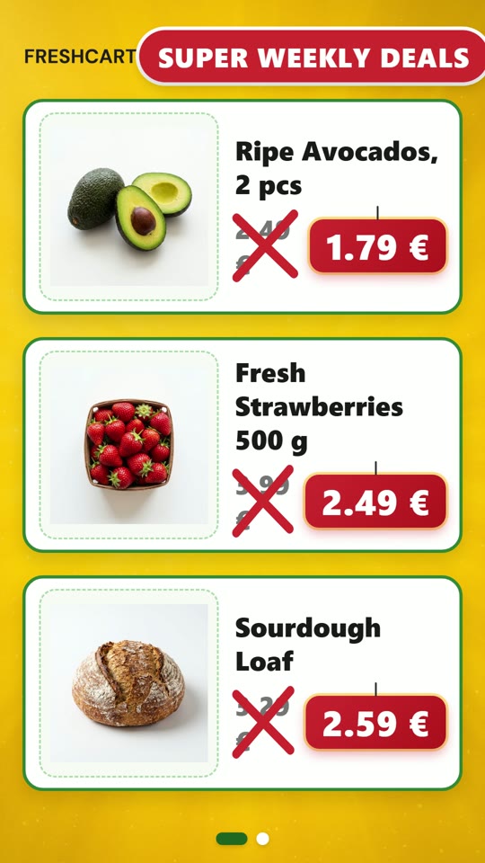 Weekly Grocery Deals - video made from a prompt