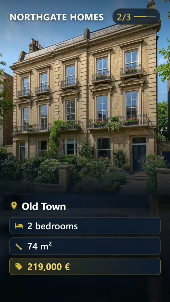 Property Listings - video made from a prompt