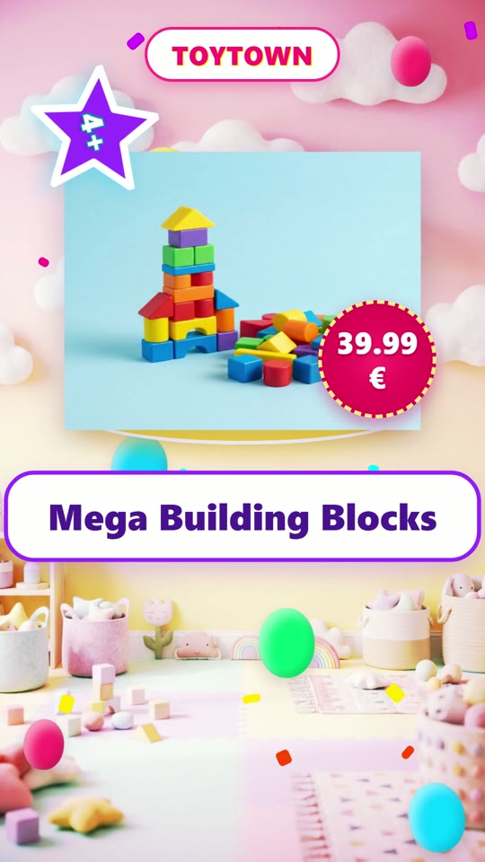 Playful Toy Store - video made from a prompt