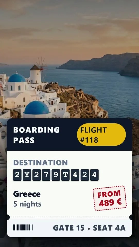 Travel Deals - video made from a prompt